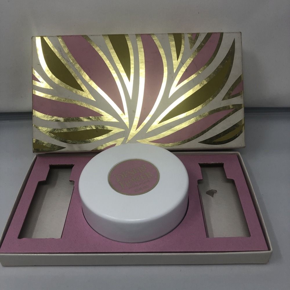 Vintage Shulton Desert Flower‎ 4 Oz Dusting Powder Sealed, With Box